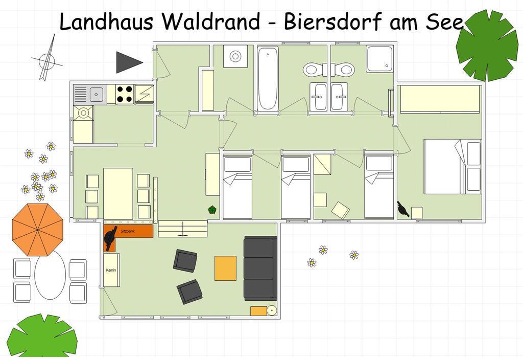 Landhaus Waldrand Biersdorf المظهر الخارجي الصورة